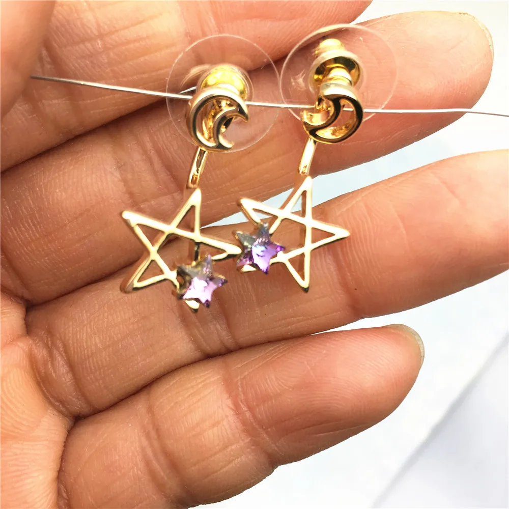 star moon swarovski earring jackets01