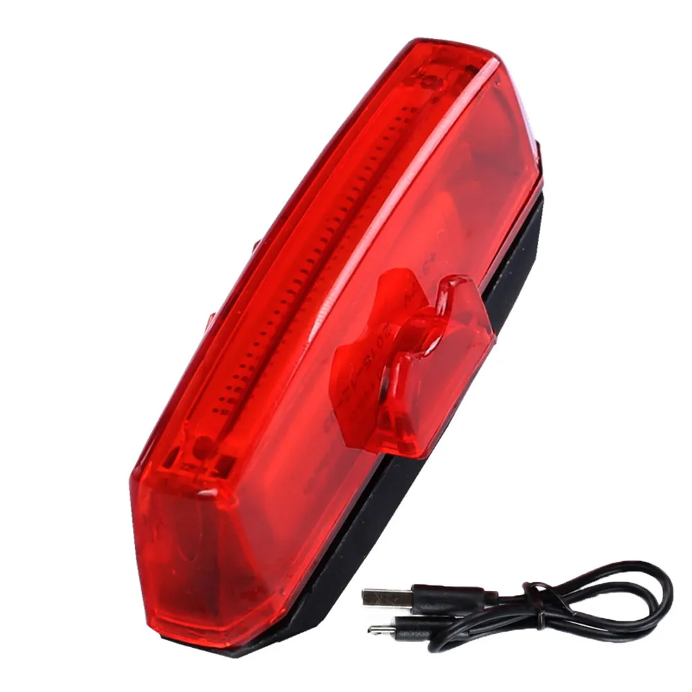 Best Bicycle Accessories Bike Flashlight Headlamp USB Rechargeable 6 Modes LED Front /Rear Tail Light Lamp 100LM Lithium Battery 4