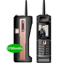 Роскошный мобильный телефон в стиле ретро, 5700 мА/ч, внешний аккумулятор, мобильный телефон, две sim-карты, громкий динамик, FM радио, mp3, mp4, дешевый китайский телефон, русский язык