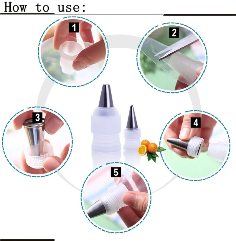 10 шт. маленькие Кондитерские мешки для украшения тортов|nozzles for decorating cakes|cake icing