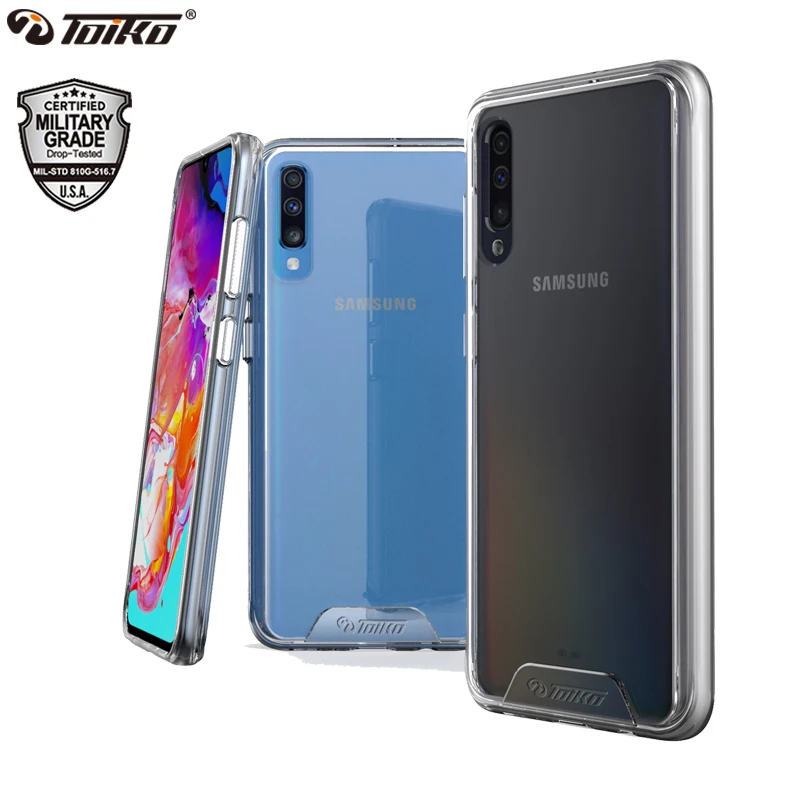 Прозрачный Гибридный чехол для телефона TOIKO Chiron из ТПУ и поликарбоната Samsung Galaxy A10