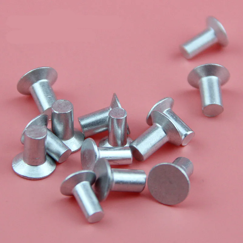 M3 M4 Countersunk head Aluminum Rivets  Flat head Solid Aluminum Rivets  