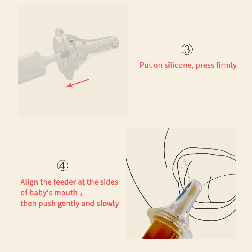 Baby Medicine Spoon Baby Care Baby Needle Feeder Squeeze Medicine Dropper Dispenser Pacifier