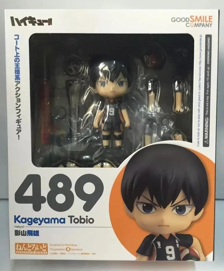 Huong Аниме Фигурка 10 см Nendoroid Haikyuu! Kageyama Tobio#489 ПВХ фигурка игрушка кукла спортивная игрушка