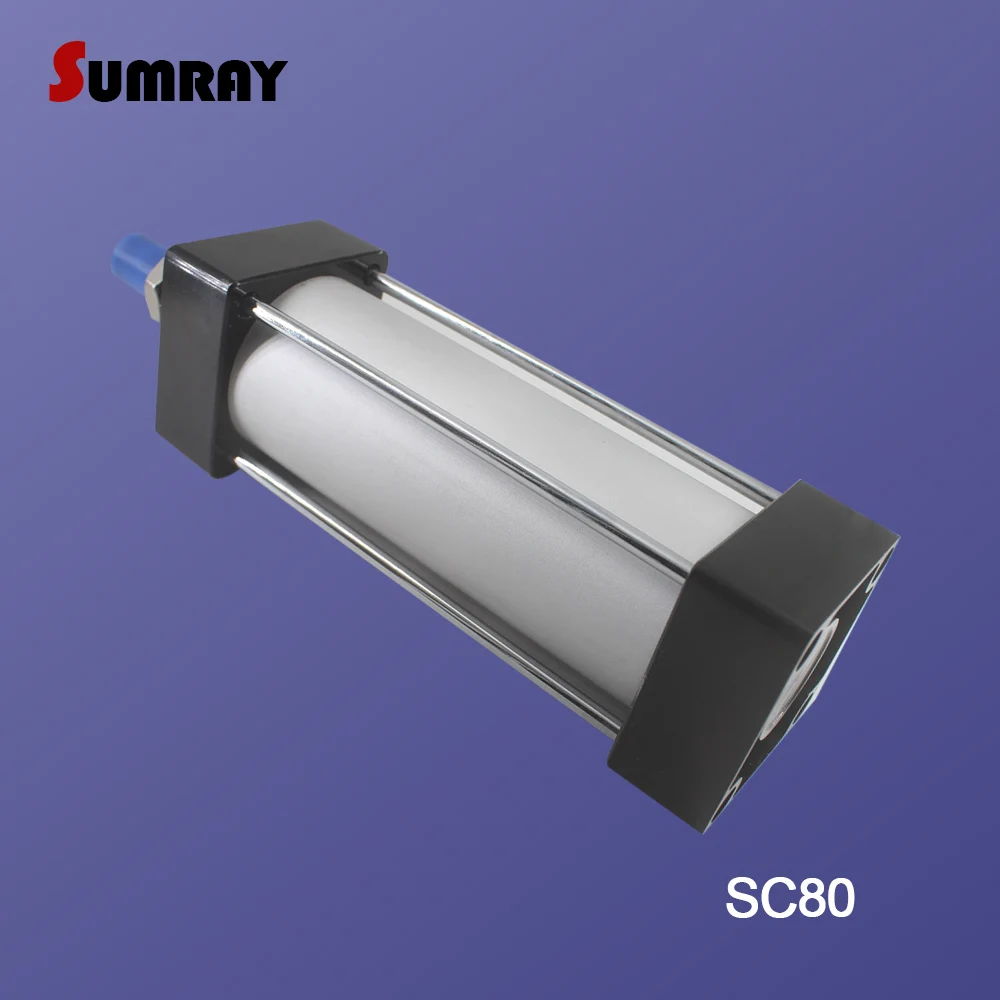 Пневматический цилиндр SUMRAY типа SC диаметр 80 мм ход 25/50/75/100