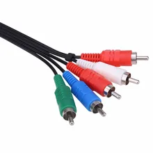 1.8m Length 720P Video 5 Ports AV Splitter Cable VGA Cable for Xbox Game Console with noise cancelling function
