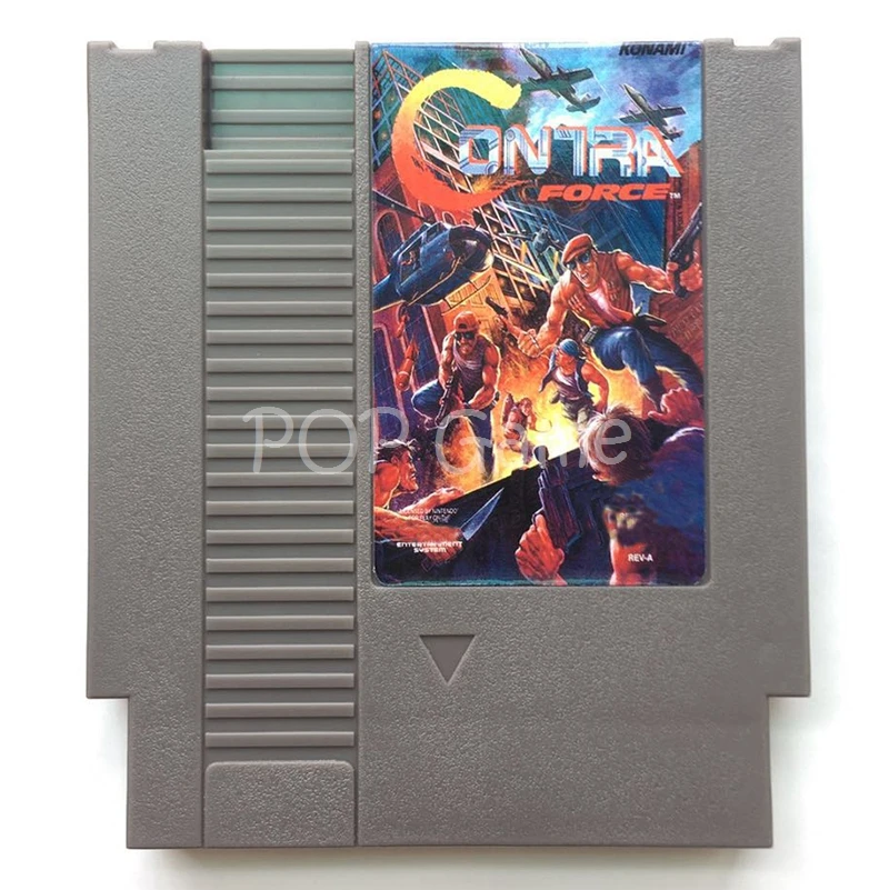 

Contra Force 72 Pin Game Cartridge for 8 Bit Video Game Console Region Free English Language