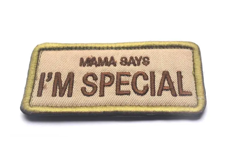 MAMA SAYS I'M SPECIAL Military Patch Morale Patch 3D значки тканевые нарукавные значки-наклейки