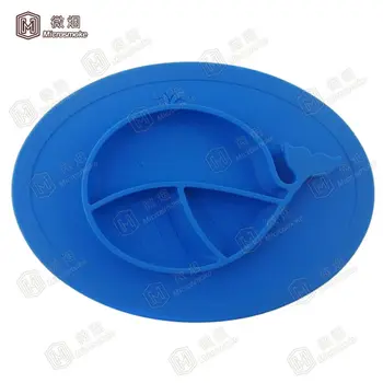 

20pcs Non-Slip Mini whale shape food Mat One-piece Silicone Feeding Placemat Baby and Toddlers free shipping by DHL