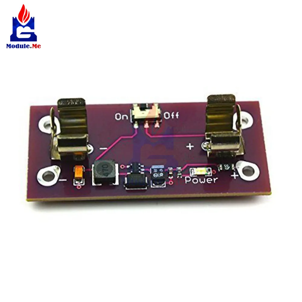 

LilyPad Step Up Boost Power Supply Module AAA Battery 1.2 to 5V Converter for Arduino