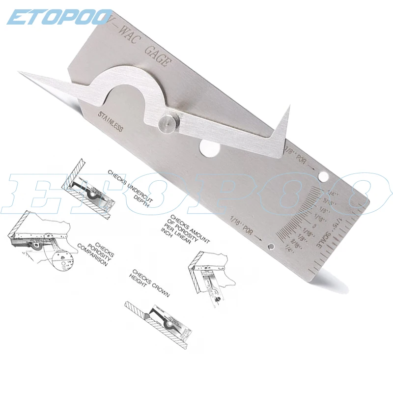 V WAC Gage V WAC Single Weld Gage Welding Gauge V WAC Biting Edge