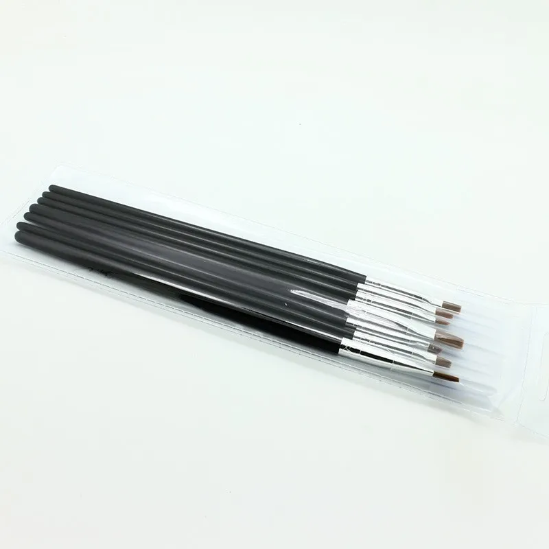 Hot Sale 5pcsSET Nail Art Design Brush Spiral Gel Pen Tips Tool For Nail Brush Nail Tool Free Shipping Wholesale 10 Size Set02