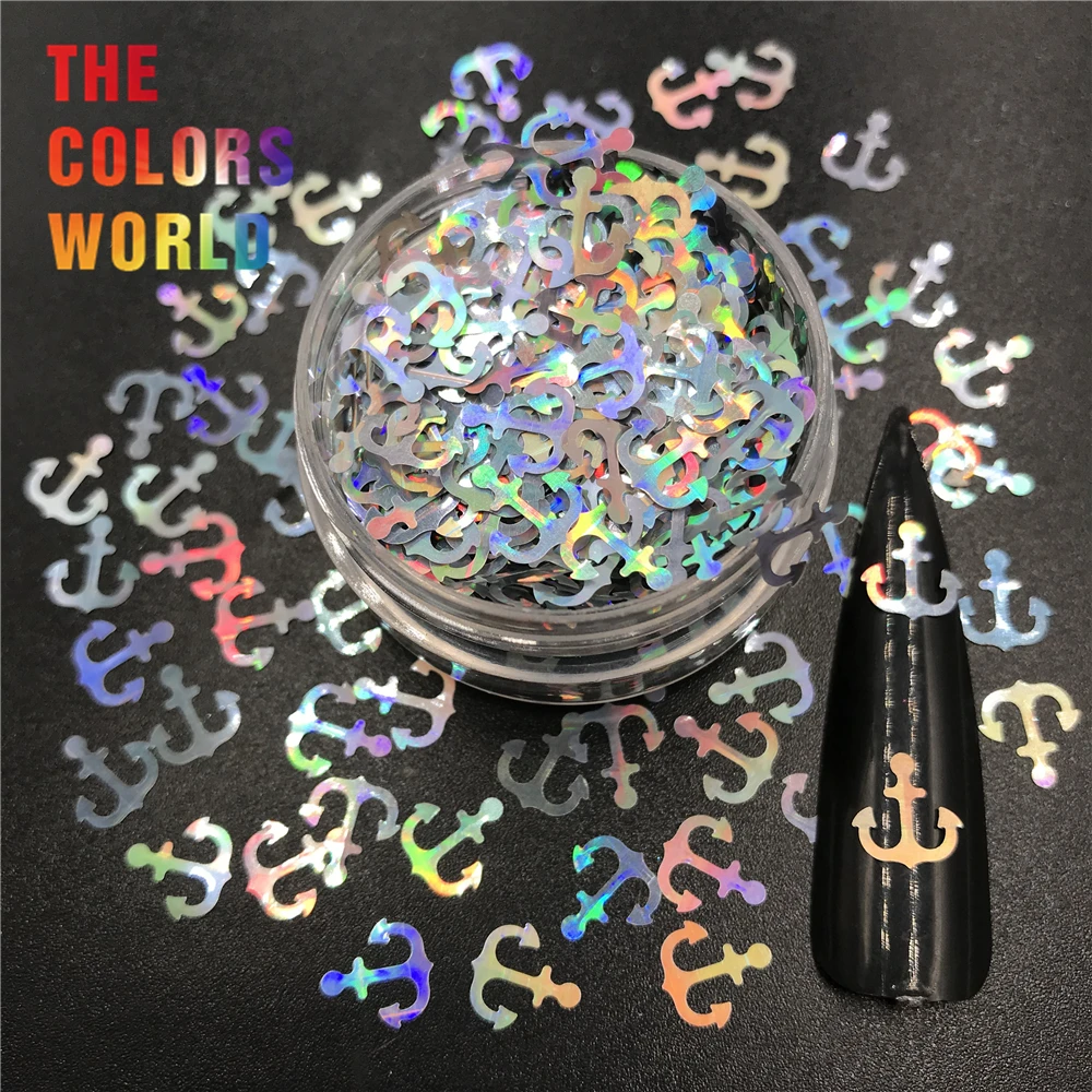 

Anchor Shape 8MM Size Nails Glitter Nail Art Decoration Body Art Face Paint Makeup Henna Tumblers Craft DIY Accessoires Festival