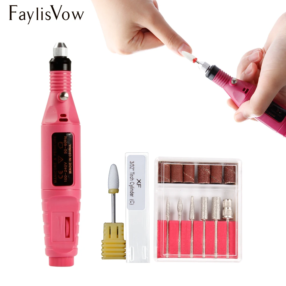 

Electric Apparatus for Manicure 3/32" Ceramic Cutters Set Nail Drill Bits Milling Cutters for Manicure Pedicure Polish Machine
