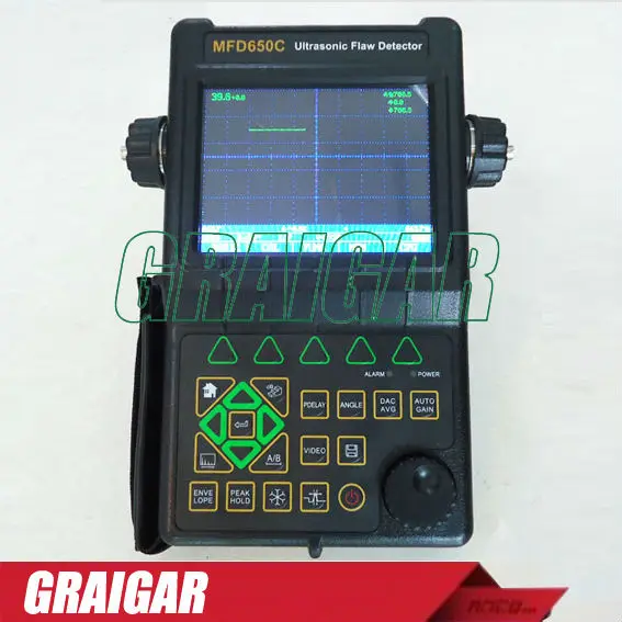 

MFD650C Portable Ultrasonic Flaw Detector Measuring Range 0~ 9999mm (at steel velocity)