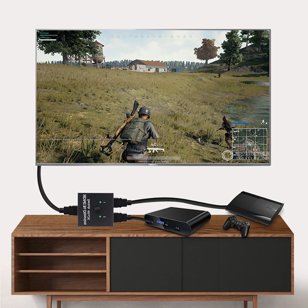 HDMI переключатель с HD разъемом двунаправленный разветвитель 2 входа 1 выход