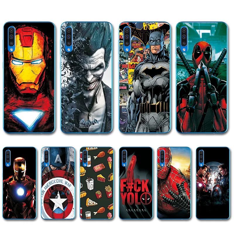 Bumper For Samsung Galaxy A50 Novelty Captain America TPU Painted Phone Case Cover For Samsung A50 Case A 50 A505 SM-A505F 6.5\ Bumper For Samsung Galaxy A50 Novelty Captain America TPU Painted Phone Case Cover For Samsung A50 Case A 50 A505 SM-A505F 6.5\