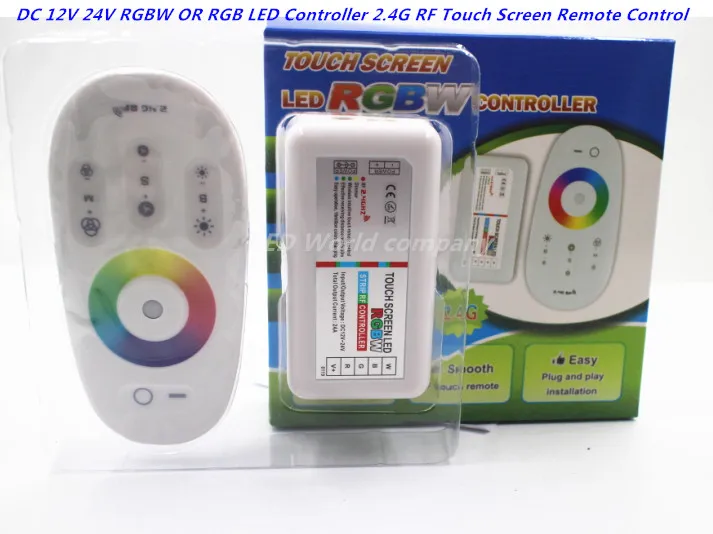 DC12V 24V RGBW или RGB LED контроллер 2 4G RF сенсорный экран дистанционное управление 6A на