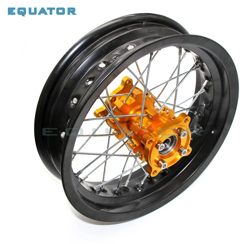 black motorcycle dirt Pit bike Rims 12mm hole 3.00x12\