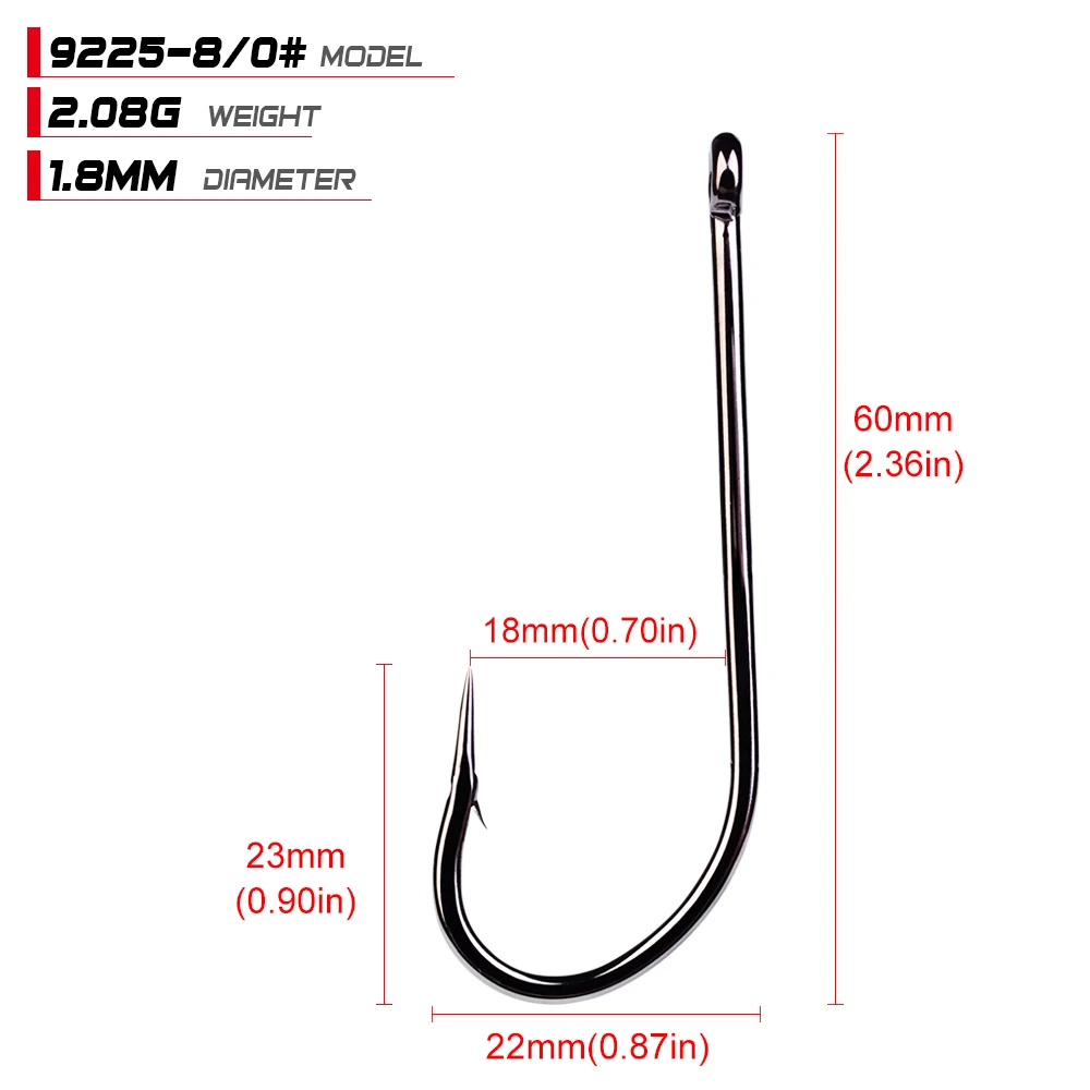 1000 шт. рыболовный крючок 72A Высокоуглеродистая сталь рыболовные крючки 9225-1#-7/0# О 'Шонесси крючок черный цвет джиг Большой Крючок