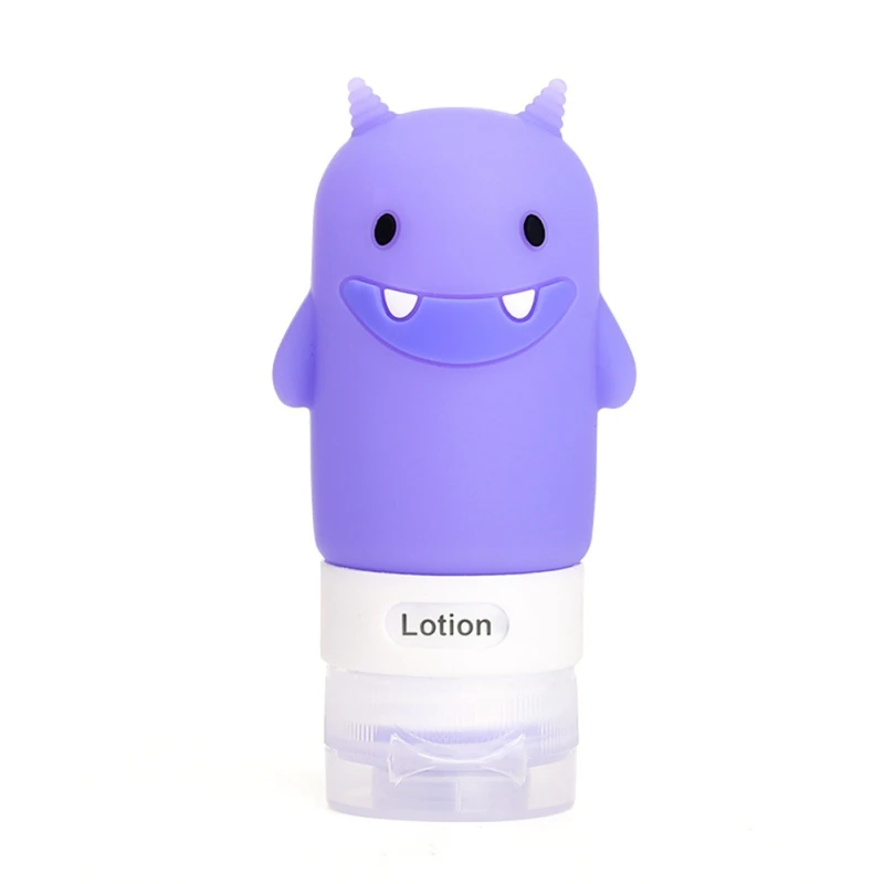 

Newest Silicone Travel Shampoo Cosmetic Empty Bottle Small Bottle Cute Cartoon Refillable Bottle Set