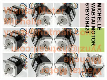 

Hot Sell! Wantai 10PCS Nema23 Stepper Motor 57BYGH420 185oz-in CNC Router Mill Engraver US CA UK FR IT DK JP Free