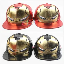 Мстители, Железный человек, Tony Stark, 2 стиля, дети, взрослые Размеры, крутая полиуретановая бейсболка, мультяшная шапка "хип-хоп", повседневный косплей, подарок для веера, косплей