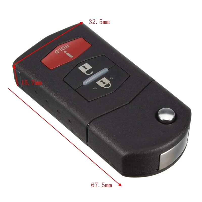 2+1 Buttons Remote Car Key 315Mhz Replacement Remote Car Key Fob For Mazda 2 5 Cx-7 Cx-9 Bgbx1T478Ske125-01 Key+4D63 Chip