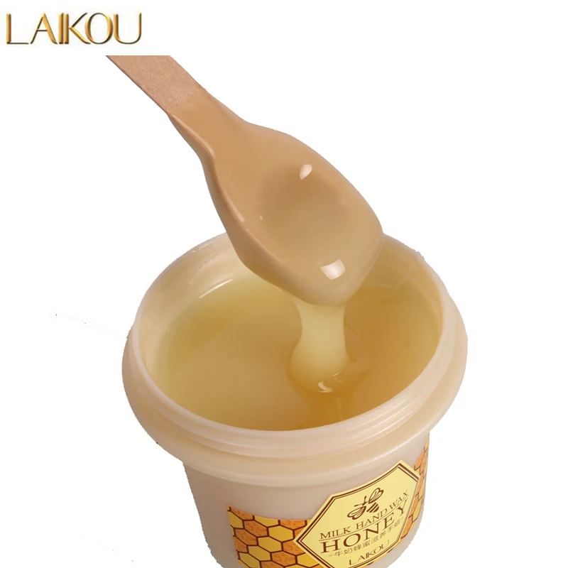 

120G Honey Hand Wax Treatment Hands Whitening Mask Skin Care Remove Dead Skin Peeling Exfoliator Baby Hand Mask Spa Moisturizing