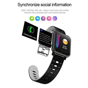 

Smart Band IP68 Sport Fitness Track Heart Rate Blood Pressure Sleep Detection Smart Bracelet