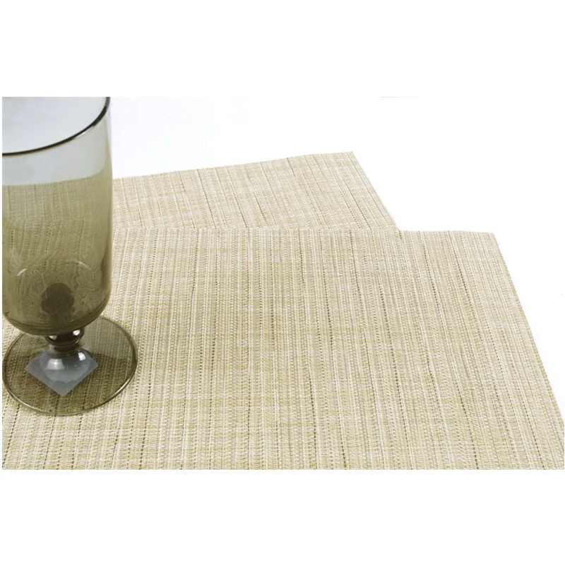 PVC Solid Color Placemat Dining Table Mats Set De Table Bowl Pad Napkin Dining Table Tray Mat Coasters Kids Table Set