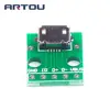 Módulo conector Micro USB A Adaptador DIP, Panel hembra de 5 pines, 2,54mm, USB, Micro PCB, 5 uds. ► Foto 2/4