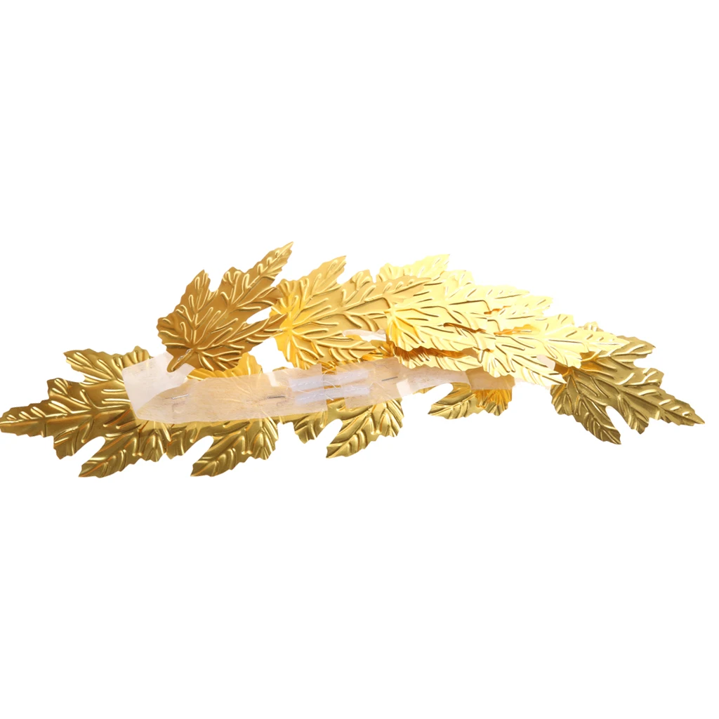 Set of 4pcs Roman Greek Gold Green Leaf Goddess Laurel Wreath Headpiece Fancy Dress Party Headband Photo Props