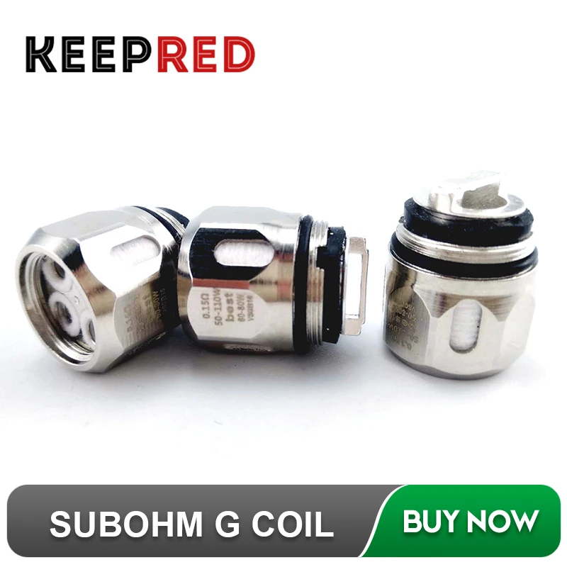 

6pcs/lot KEEPRED SUBOHM G Coil for GT2/GT4/GT6/GT8 Core Electronic Cigarette Core for NRG Tank