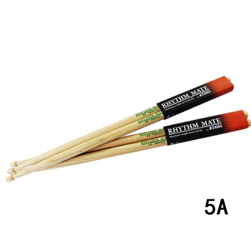 Барабанные палочки 5A & 7A жесткие деревянные барабанные Hickory студенческие