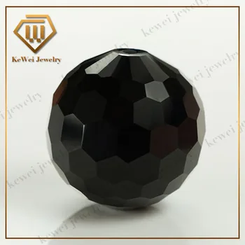 

Factory Sell AAAAA 3mm-15mm Black Beads Cubic Zirconia Beads Synthetic Stone