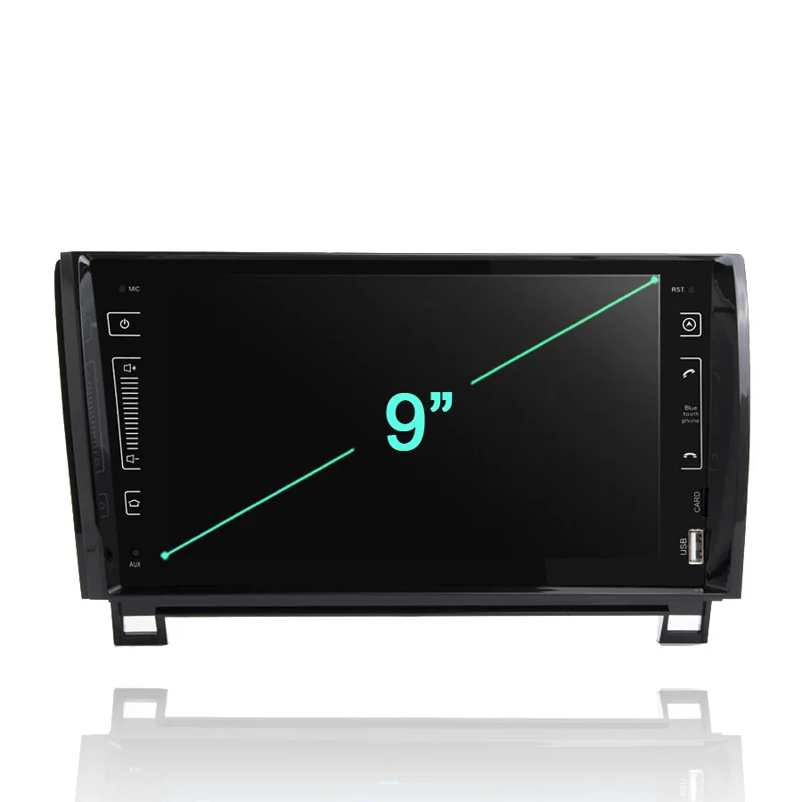 Excellent 9" DSP IPS 2 Din Android 9.0 Car DVD player 8 Core 64GB ROM 4GB RAM DSP Bluetooth GDS For Toyota Sequoia 2007 2008 2009 -2015 1