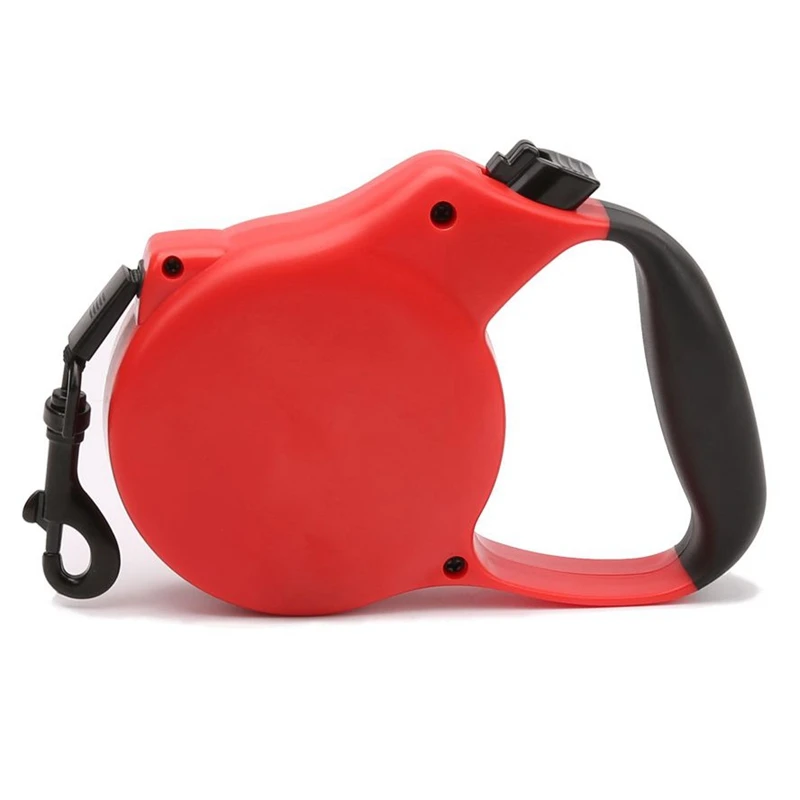 Retractable Dog Leash Black Nylon Leashes for Small Dogs 5m Pet Lead Belt Adjustable Puppy