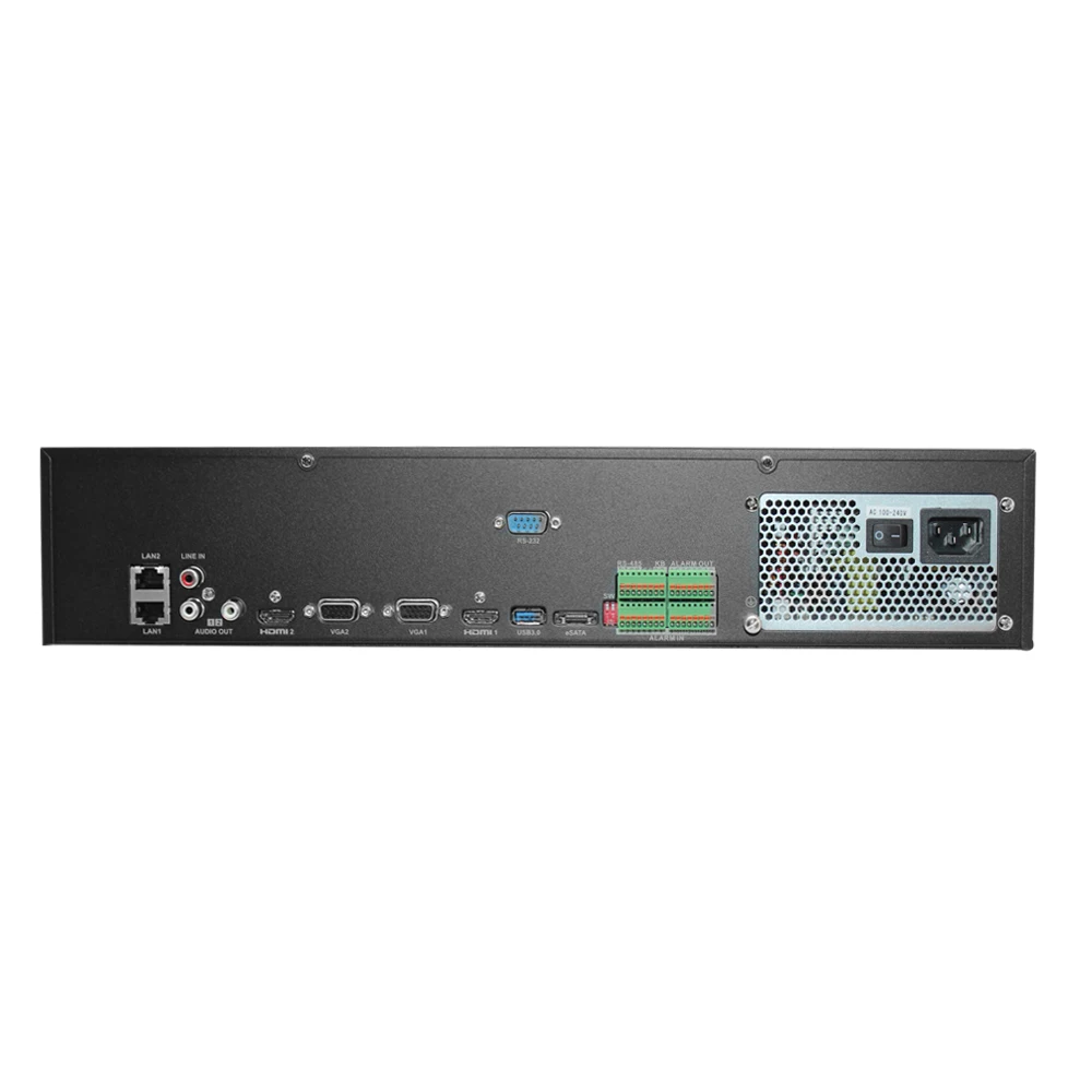 Hikvision профессиональная 64-канальная система видеонаблюдения DS-9664NI-I8 Встроенный 4K 64 CH NVR до 12 мегапикселей разрешение 8 SATA 2 HDMI