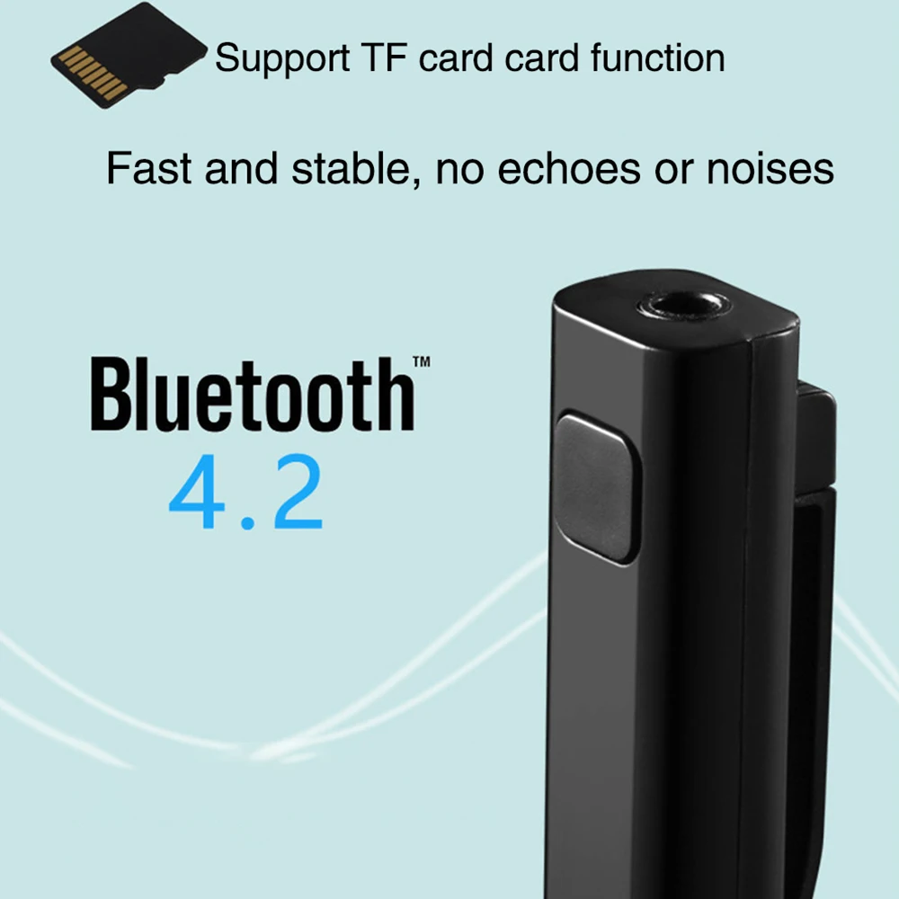Bluetooth аудио приемник TF карты автомобиля Bluetooth адаптер многофункциональный смарт-гарнитура Bluetooth автомобильный набор, свободные руки, BT9