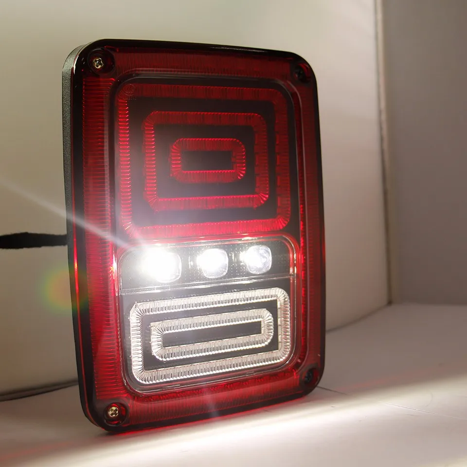 Wranlger Led Brake Tail Lights Rear Signal Reverse Lamps, For Jeep