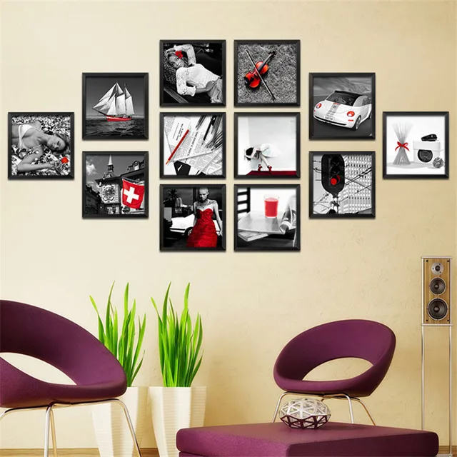 Aliexpress 20 Optional Pictures Painting Wall Sticker 20 Optional Pictures Painting Wall Sticker Kitchen Walls Oil Red Black White Canvas