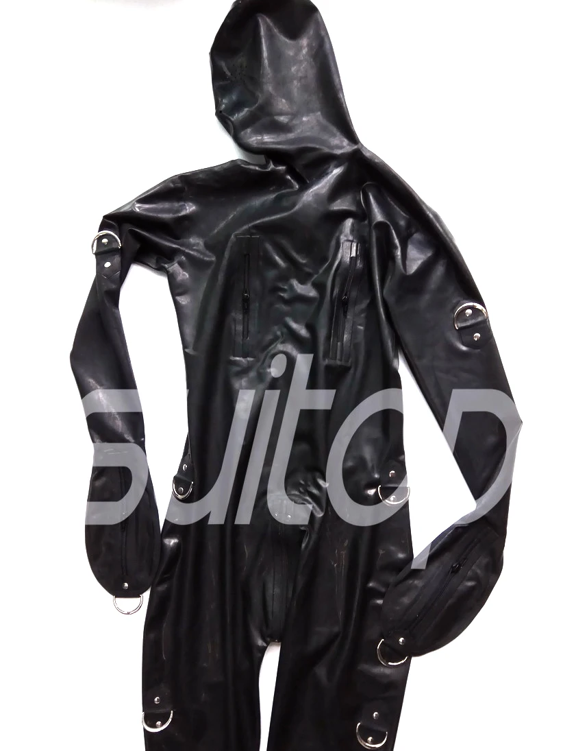 US $149.00 Suitop rubber latex catsuit full cover bodysuit for men