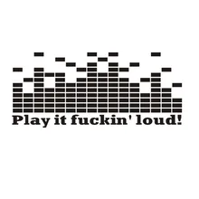 High Quality DIY DJ Equalizer Wall Stickers Living Room Removable Home Decor Vinyl Adhesive Creative Wall Decals Waterproof