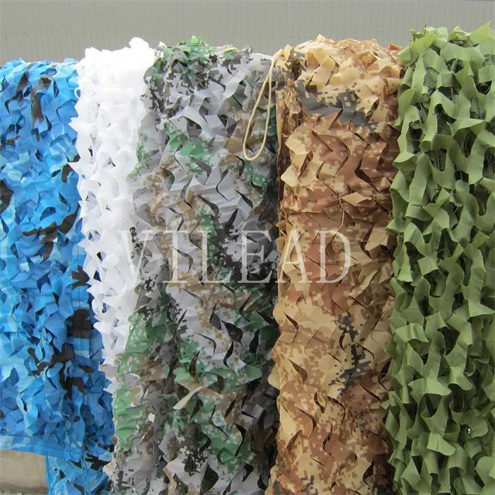 

VILEAD 9 Colors 3M*3M Reusable Camouflage Netting Underbrush Camo Net Sun Shade Net For War Game Home Decoration Outerdoor Sport