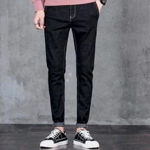 28 36 цвет: черный синий Для мужчин джинсы 2018 Новый s одежда Slim Fit