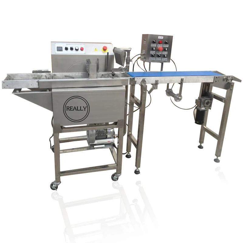 Автоматическая 15 кг промышленная коммерческая машина для нанесения покрытий шоколадом производственная линия для продажи