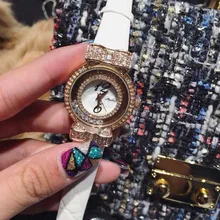 Nova marca de luxo relógios das mulheres pulseira de couro strass senhoras de cristal de quartzo-relógio mulheres dress watch relojes mujer
