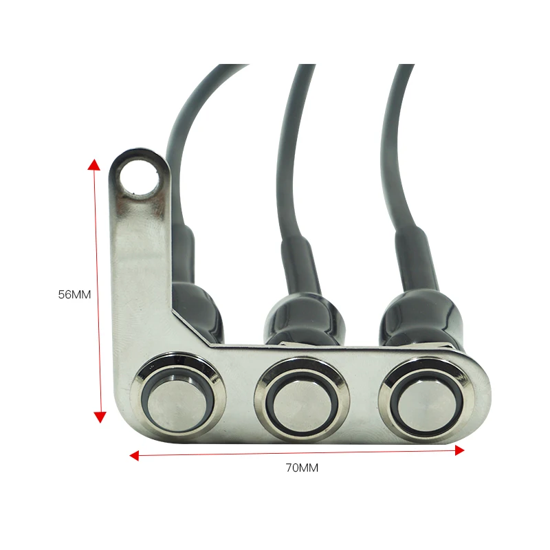 Best Motorcycle Switch Handlebar Adjustable Mount Waterproof Switches ON OFF Push 3 Buttons For Headlight Horn Turn Signle with LED