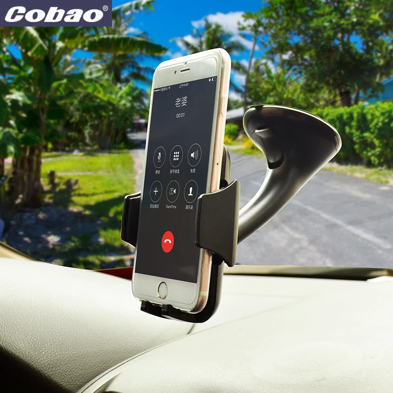 

Cobao universal car windshield mount holder strong suction vaccum chuck phone holder stand for Iphone 4s 5 5s 6 7 plus Galaxy